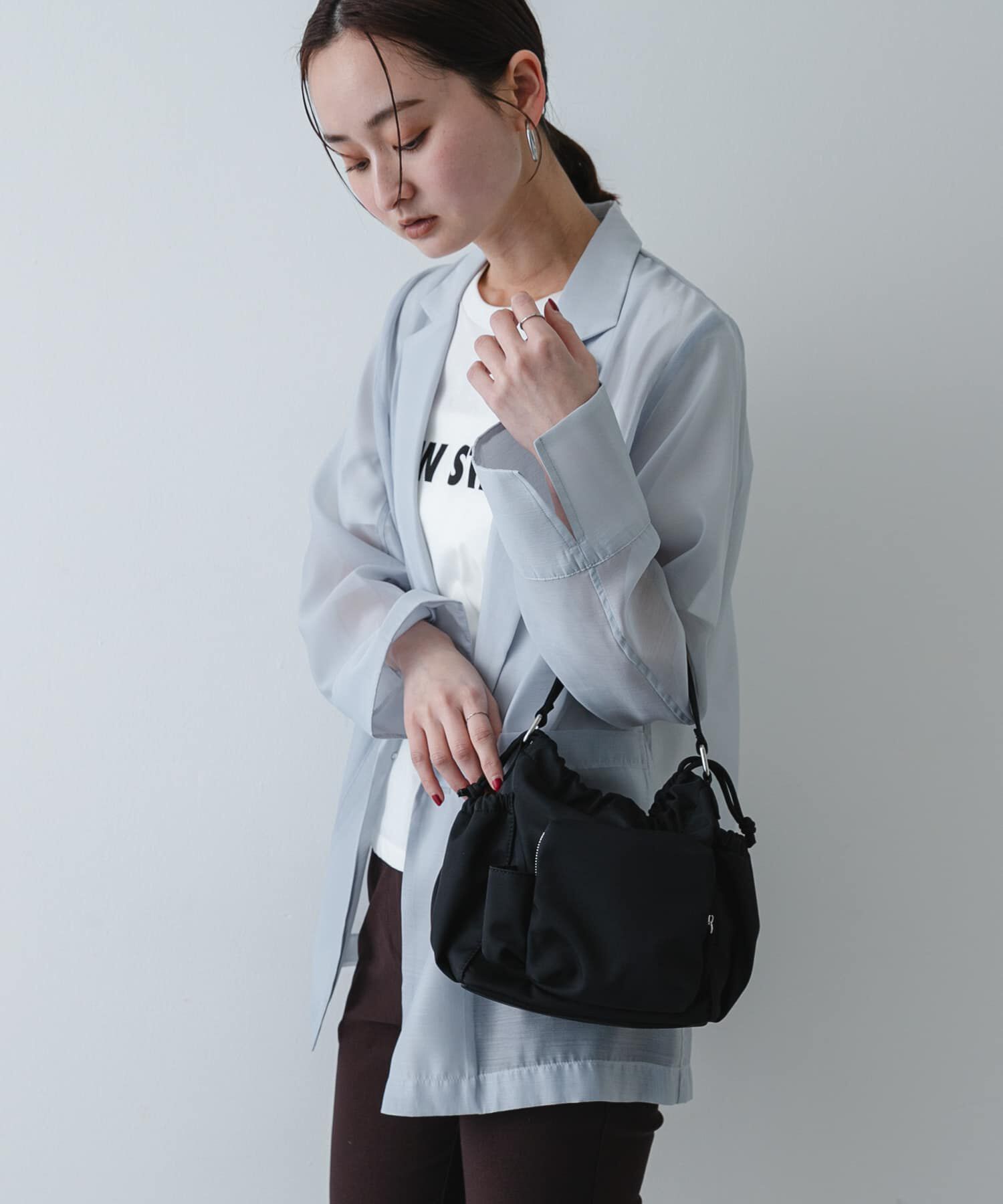 SENSE OF PLACE by URBAN RESEARCH「『撥水』ポケットデザインナイロンバッグ」|ハンドバッグ|