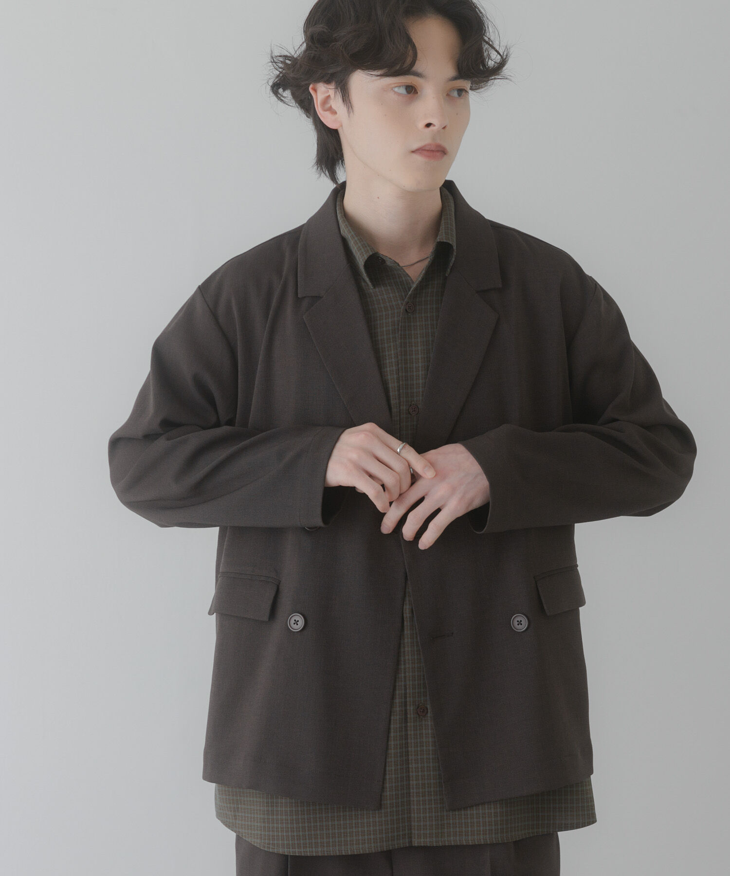 SENSE OF PLACE by URBAN RESEARCH「『イージーケア/速乾』リネンライクダブルテーラードジャケット」|その他|