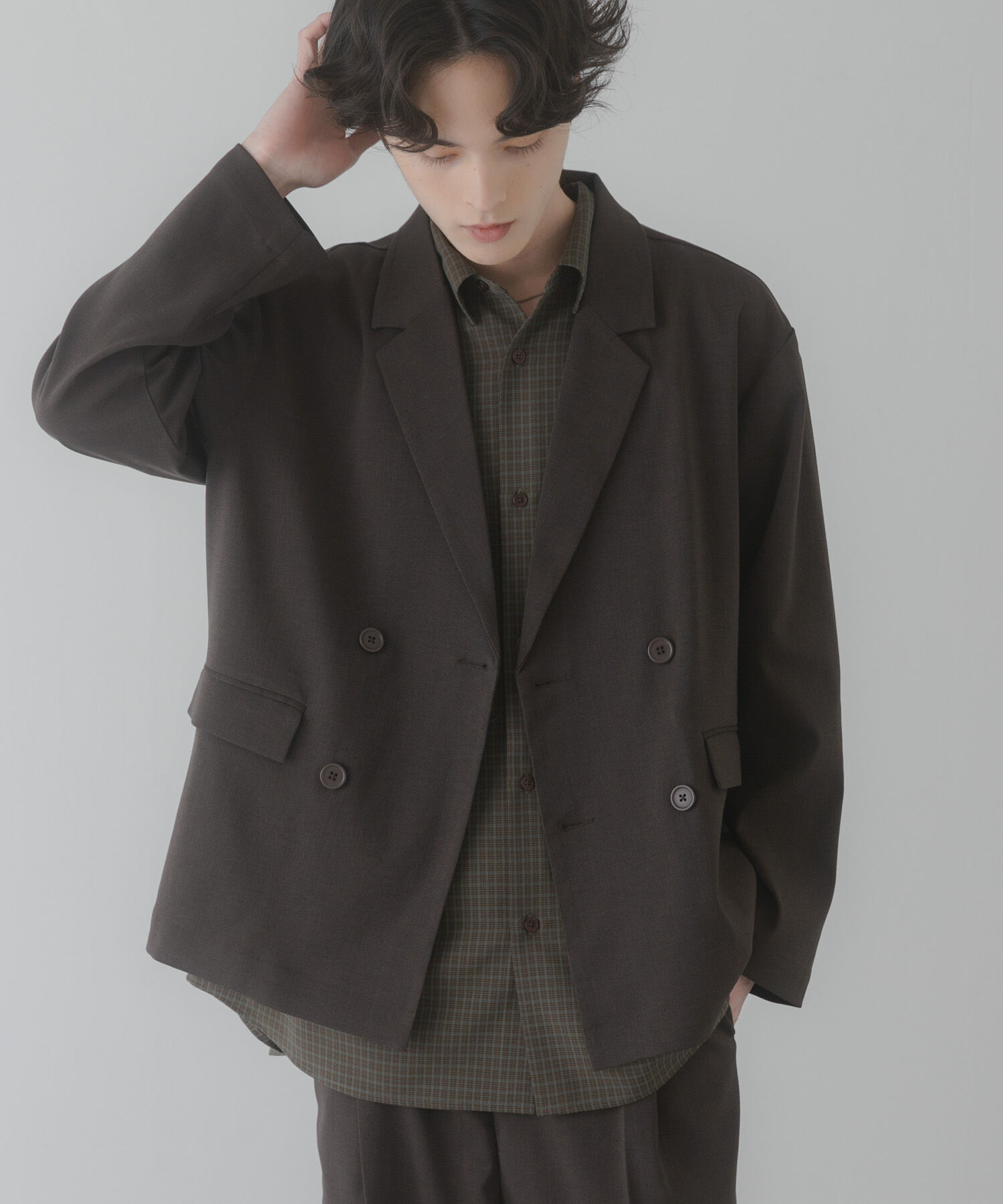 SENSE OF PLACE by URBAN RESEARCH「『イージーケア/速乾』リネンライクダブルテーラードジャケット」|その他|