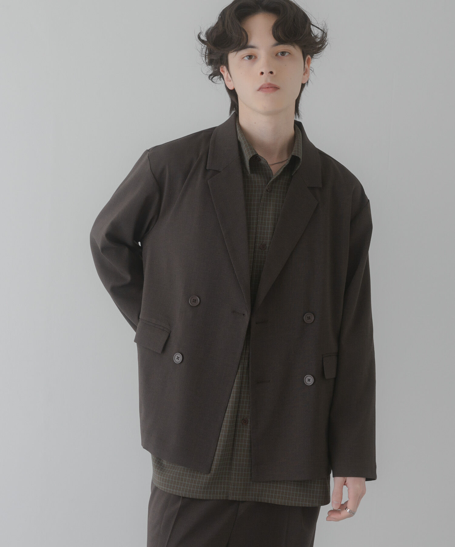 SENSE OF PLACE by URBAN RESEARCH「『イージーケア/速乾』リネンライクダブルテーラードジャケット」|その他|