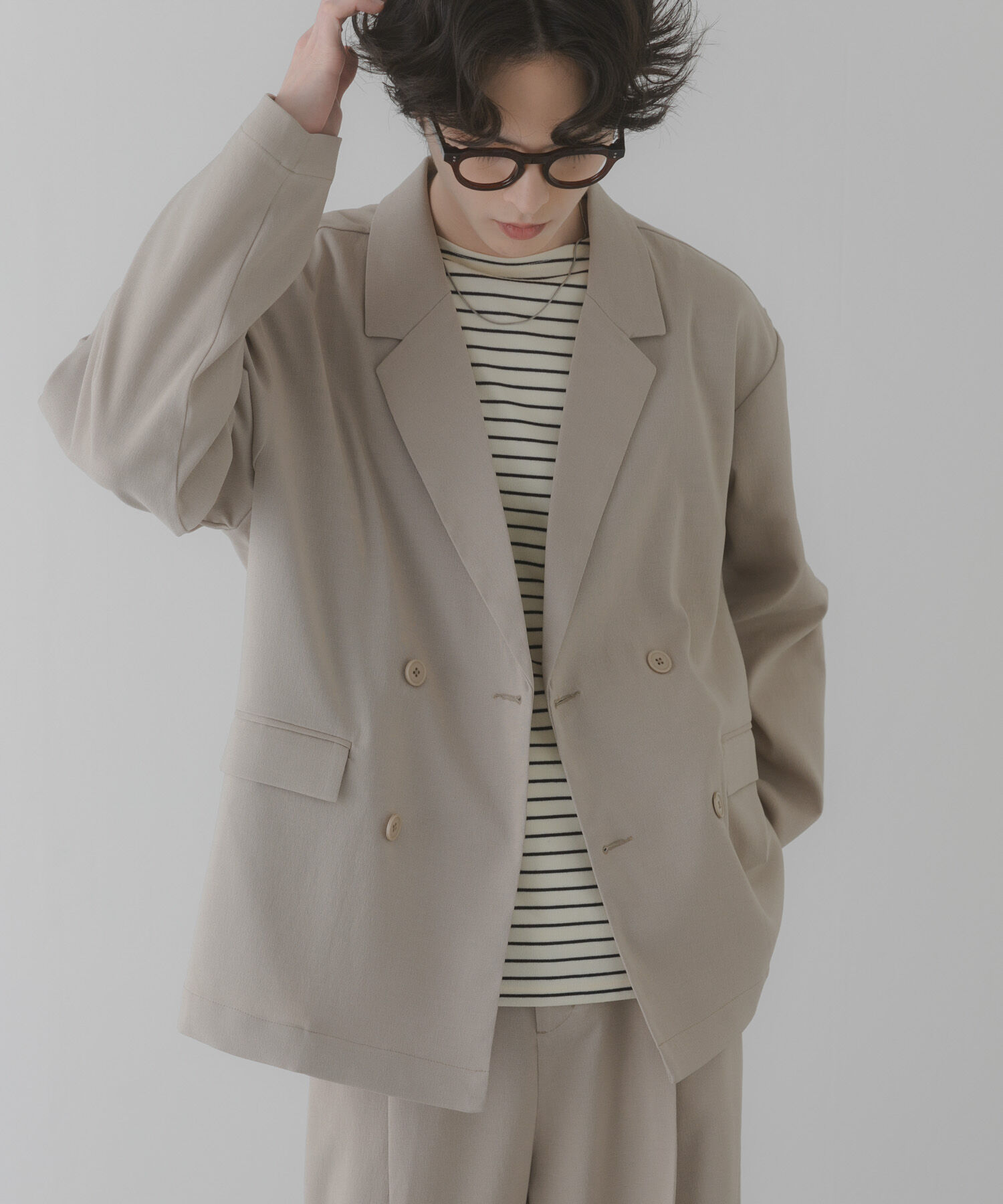 SENSE OF PLACE by URBAN RESEARCH「『イージーケア/速乾』リネンライクダブルテーラードジャケット」|その他|