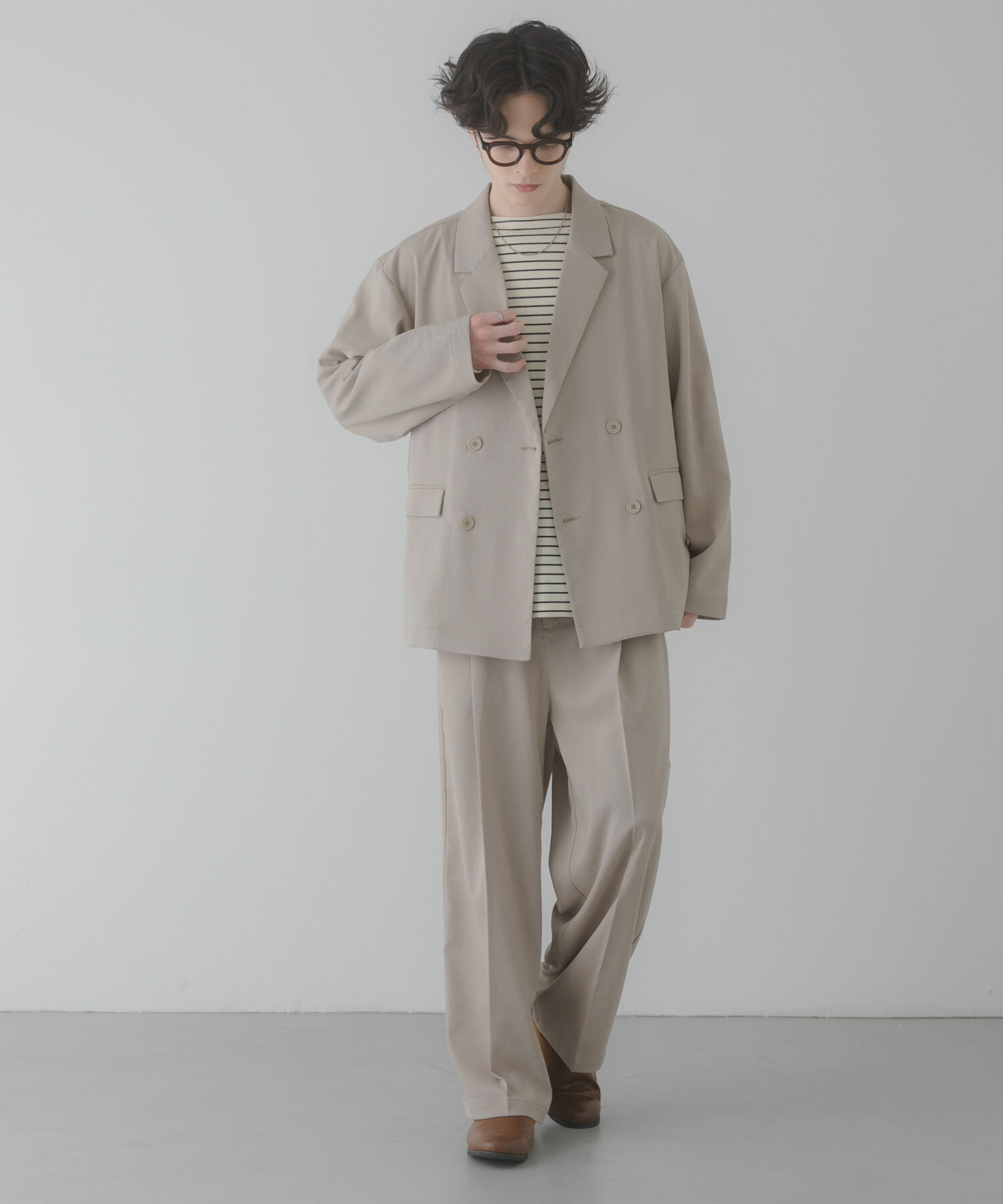 SENSE OF PLACE by URBAN RESEARCH「『イージーケア/速乾』リネンライクダブルテーラードジャケット」|その他|