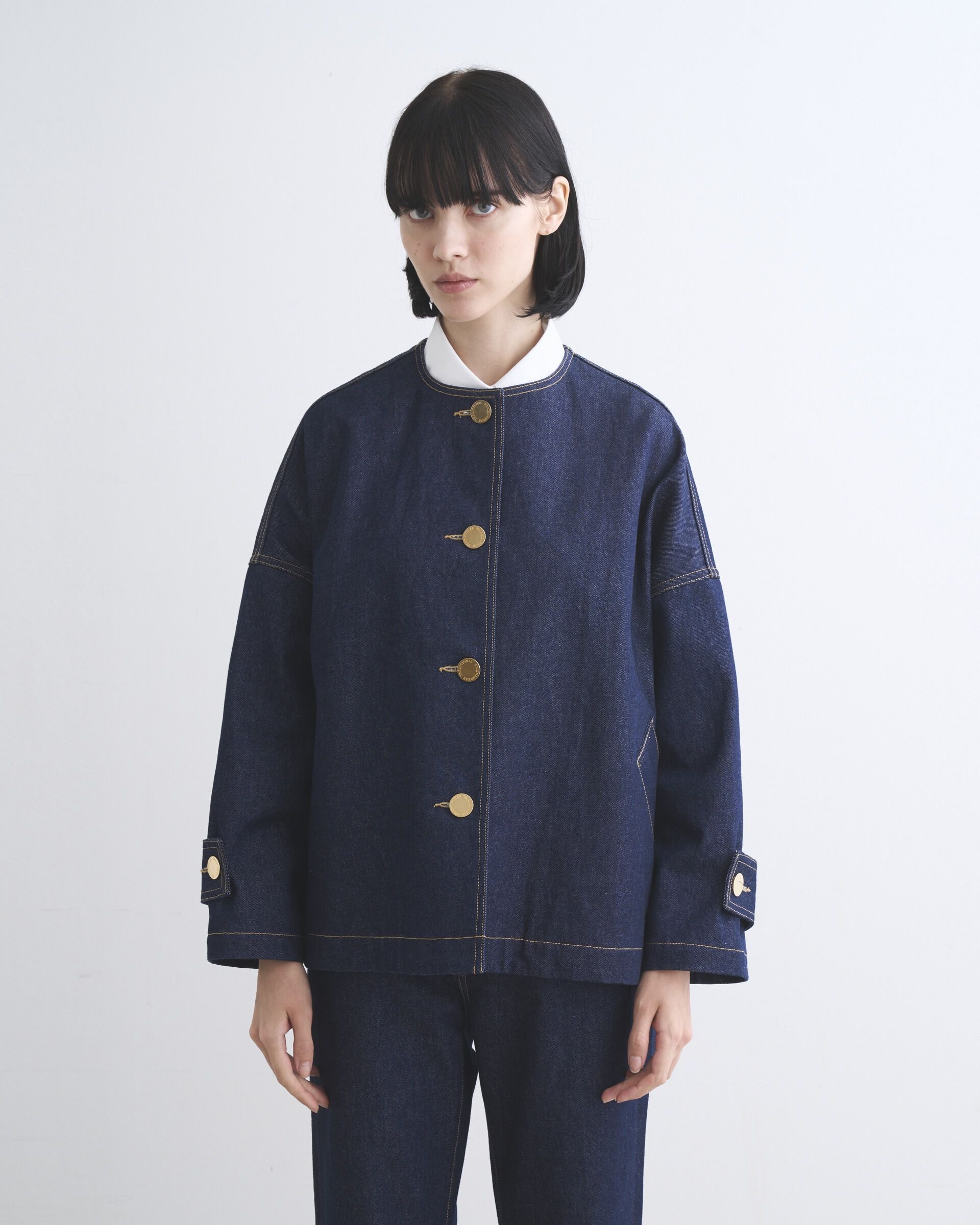 Traditional Weatherwear「MALTON NO COLLAR SHORT DENIM」|その他|