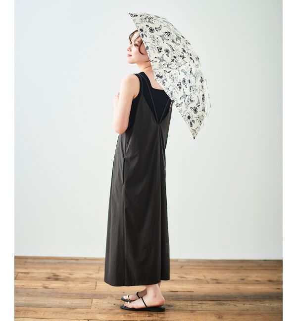 le.coeur blanc「プラントフラワー柄折りたたみ傘」|傘|