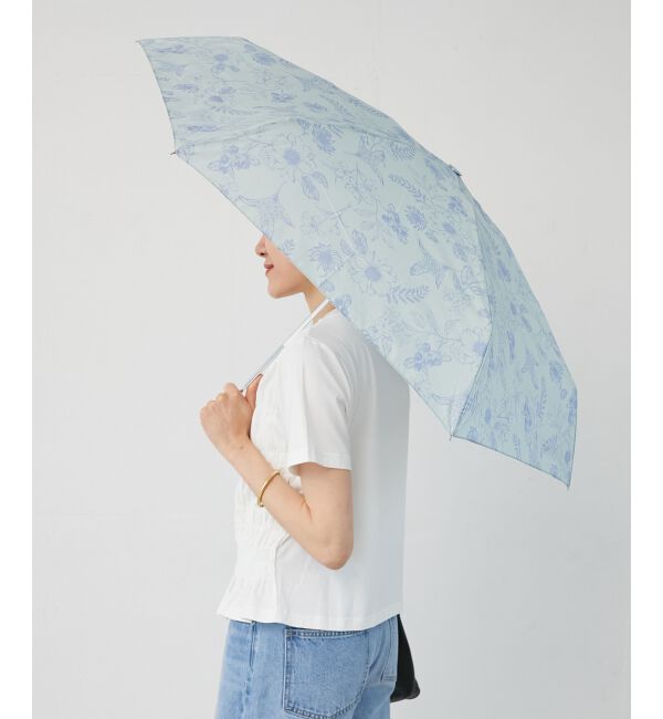 le.coeur blanc「プラントフラワー柄折りたたみ傘」|傘|