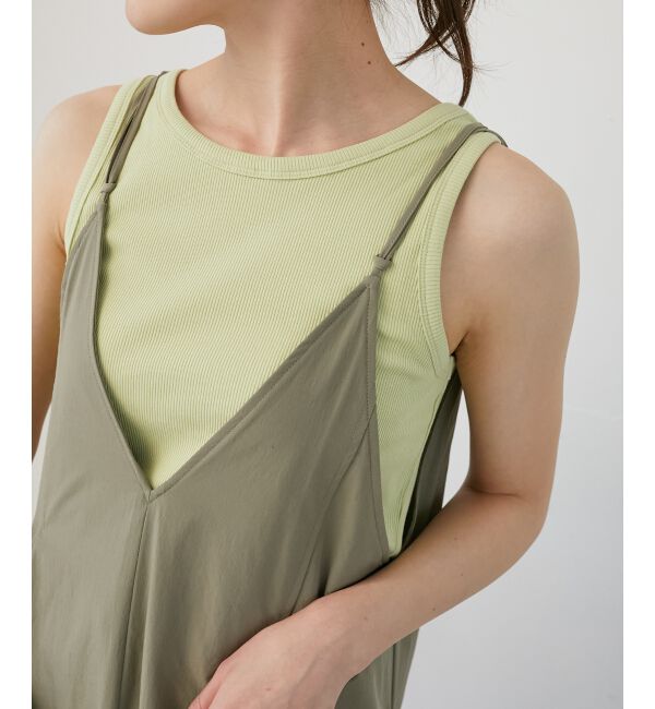 le.coeur blanc「《WEB限定アイテム》Basicテレコタンクトップ」|タンクトップ|