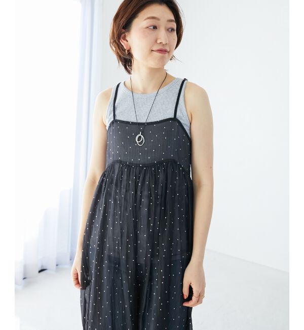 le.coeur blanc「《WEB限定アイテム》Basicテレコタンクトップ」|タンクトップ|