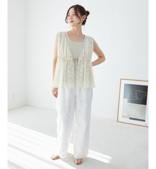  「スクエアニットタンク」|タンクトップ|