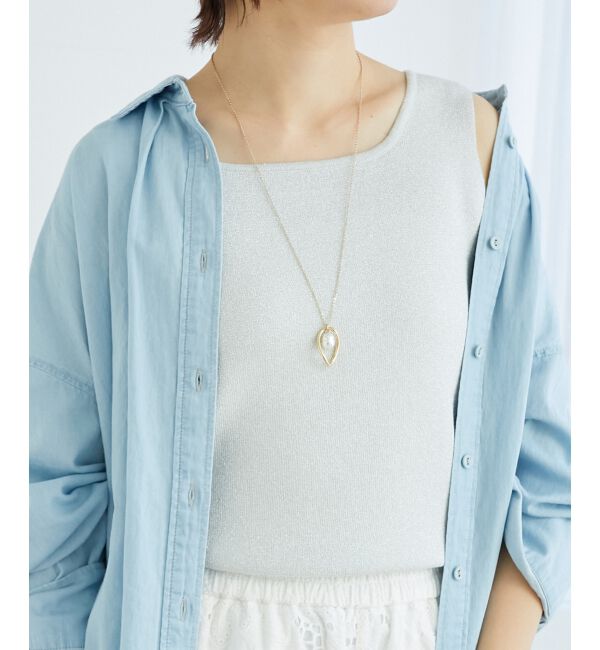  「スクエアニットタンク」|タンクトップ|