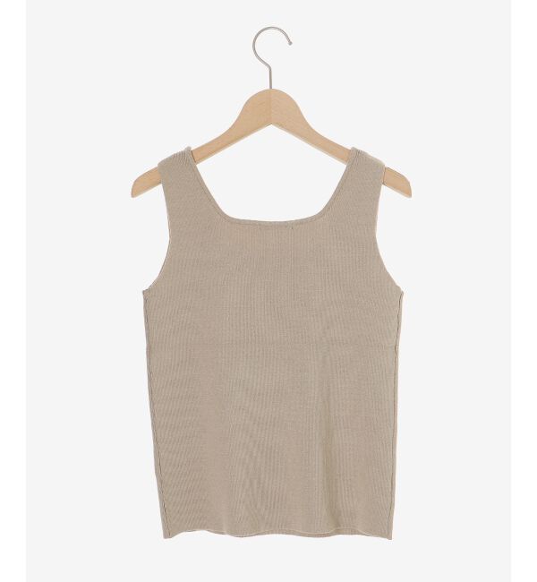  「スクエアニットタンク」|タンクトップ|