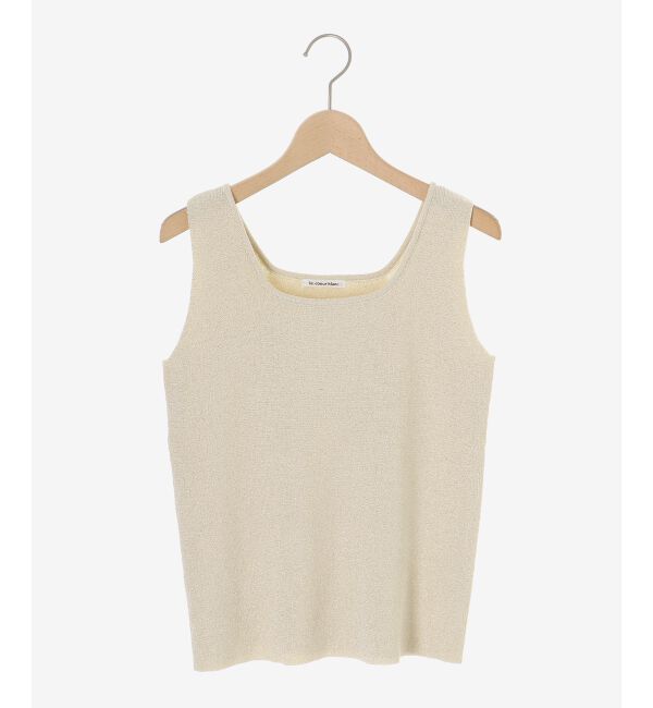  「スクエアニットタンク」|タンクトップ|