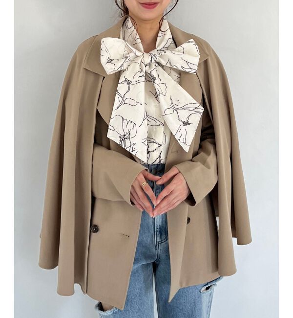 MAJESTICLEGON「2wayケープデザイントレンチ」|トレンチコート|