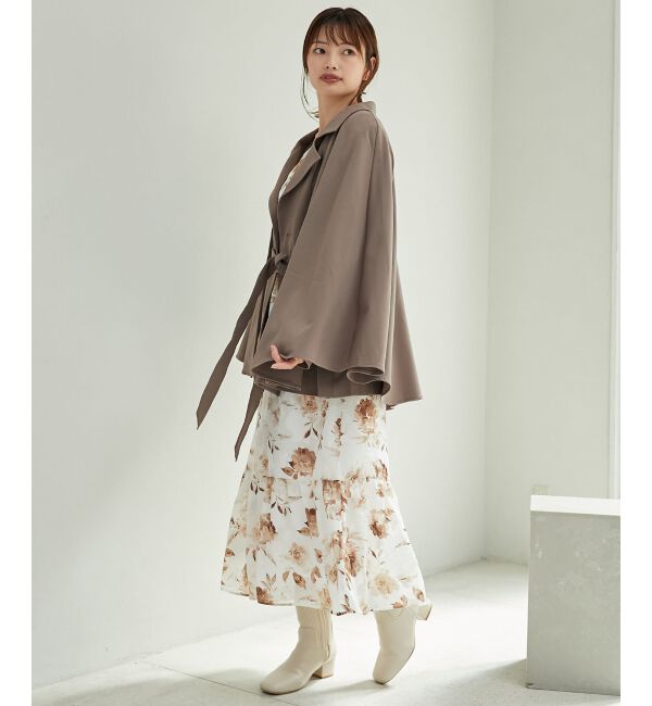 MAJESTICLEGON「2wayケープデザイントレンチ」|トレンチコート|