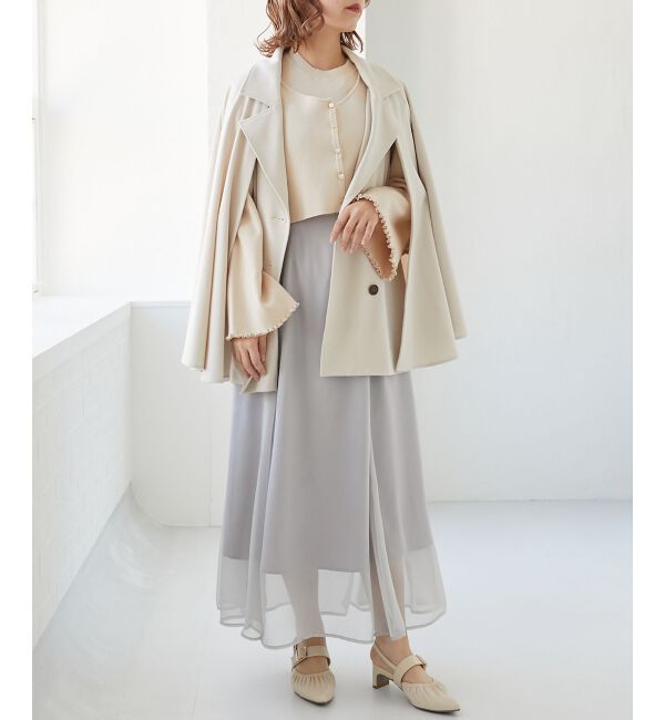 MAJESTICLEGON「2wayケープデザイントレンチ」|トレンチコート|