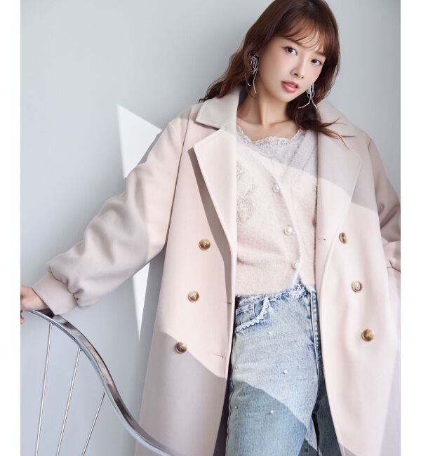 MAJESTICLEGON「バックデザインチェスターコート」|チェスターコート|