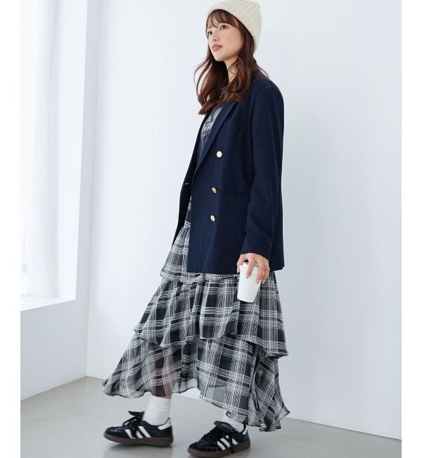 MAJESTICLEGON「エアリーイレヘムティアードスカート」|スカート|