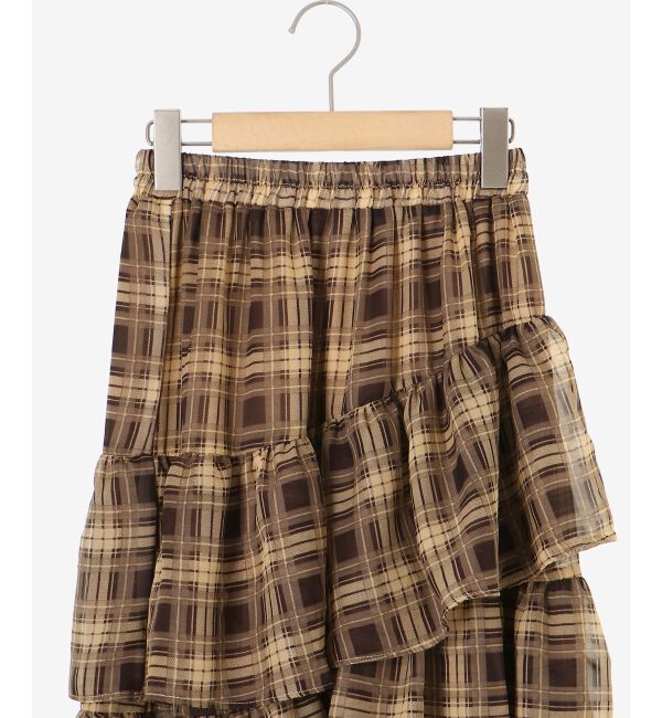 MAJESTICLEGON「エアリーイレヘムティアードスカート」|スカート|