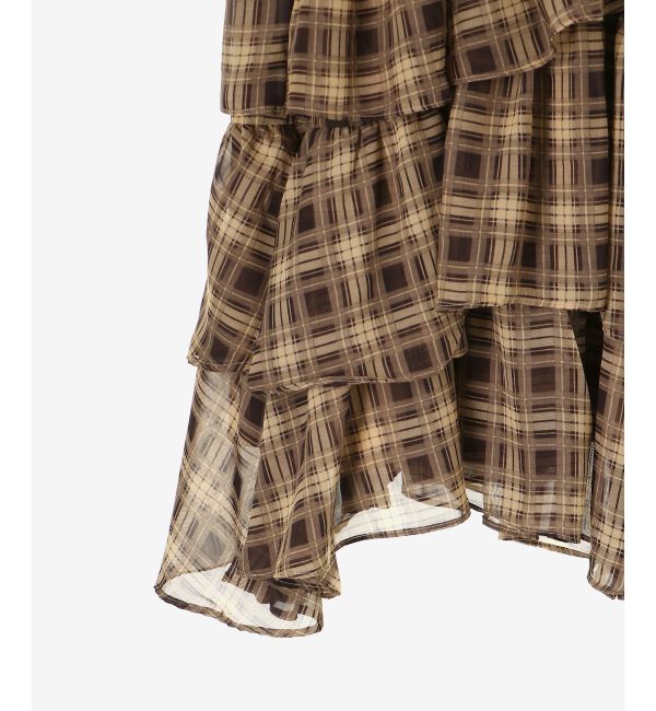 MAJESTICLEGON「エアリーイレヘムティアードスカート」|スカート|