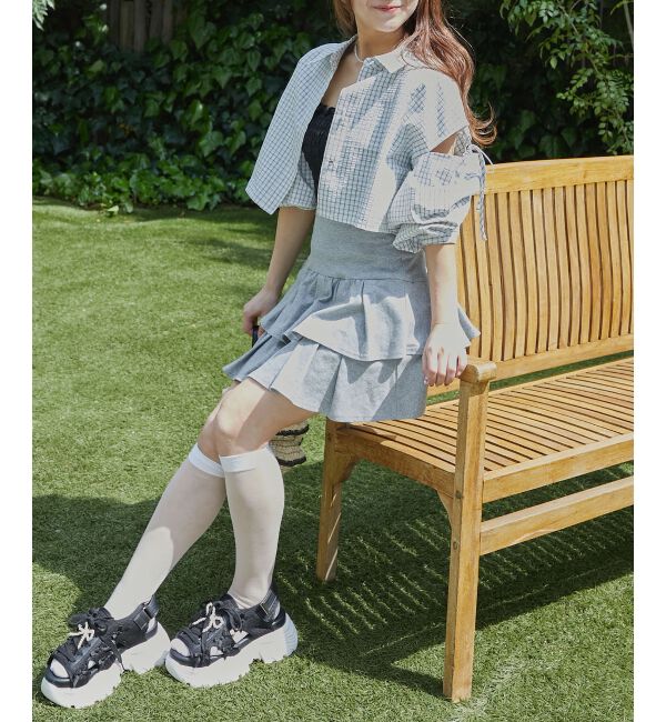  「オープンショルダーショートシャツ」|シャツ・ブラウス|