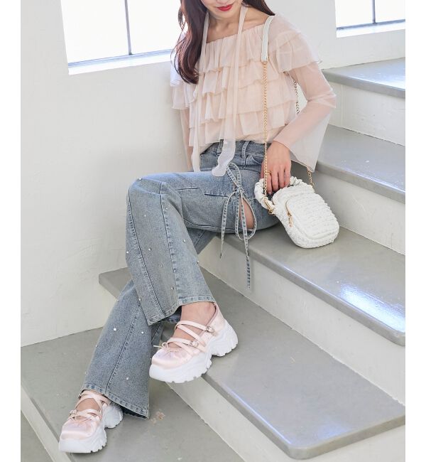  「キラキラサテンバレエスニーカー」|その他|