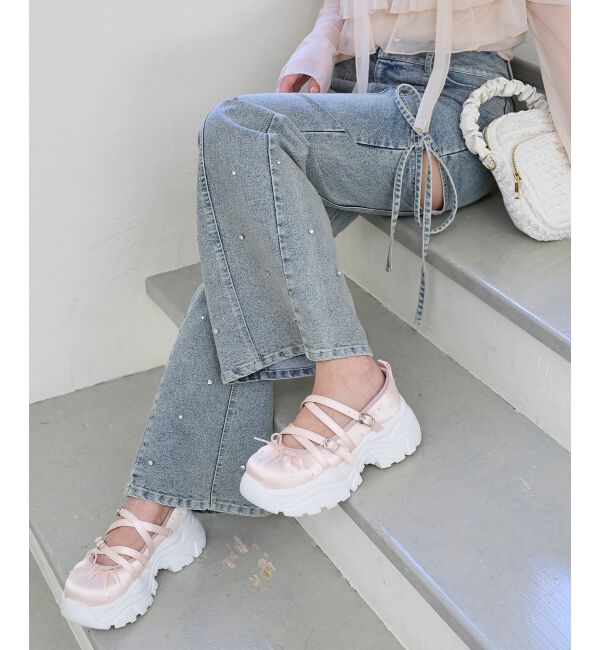  「キラキラサテンバレエスニーカー」|その他|