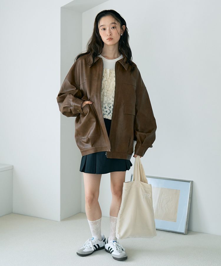 earth music&ecology「キラキラフラワー刺繍ビスチェ」|ベスト・ジレ|