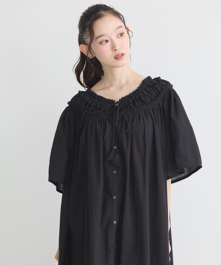 earth music&ecology「ギャザーロングワンピース」|ワンピース|