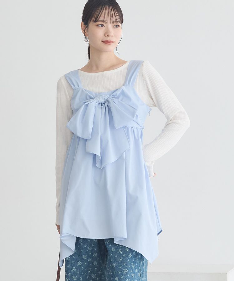 earth music&ecology「リボンイレヘムチュニック」|チュニック|