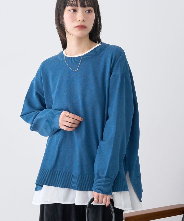 earth music&ecology「レンチング(TM)エコヴェロ(TM)(チュニック)」|チュニック|Blue