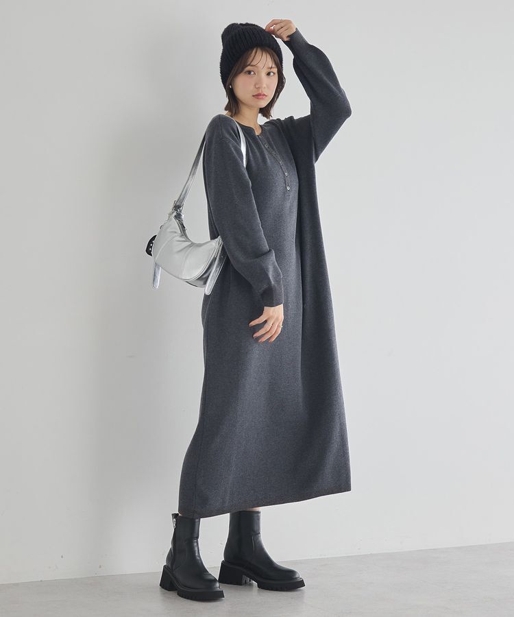 earth music&ecology「ソウバリヘンリーニットワンピース」|ワンピース|