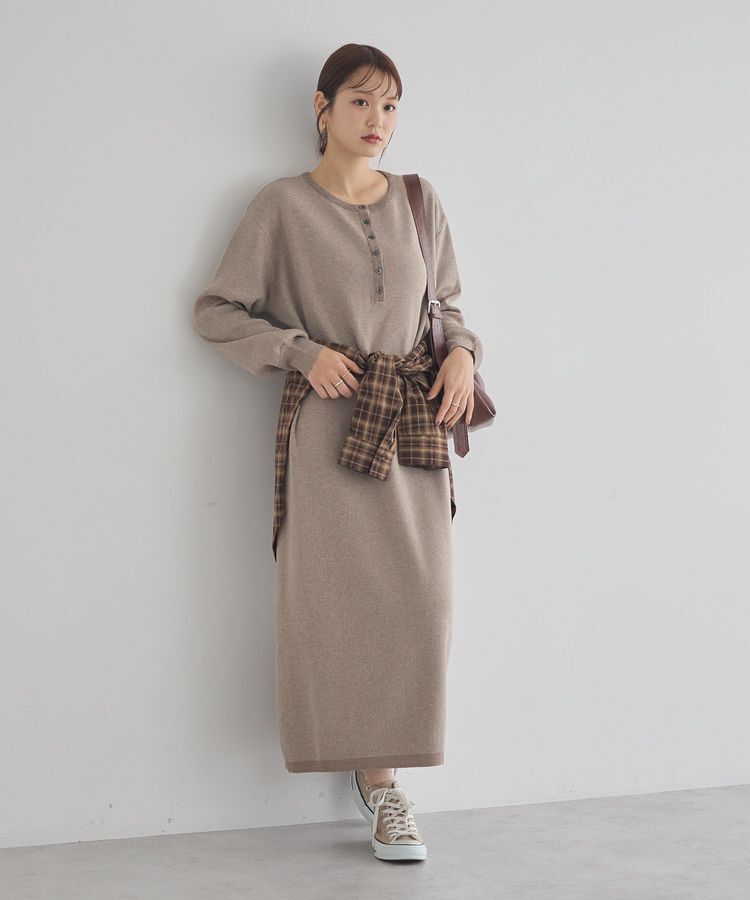 earth music&ecology「ソウバリヘンリーニットワンピース」|ワンピース|