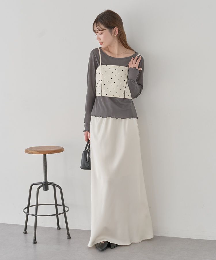 earth music&ecology「2WAYドットリボンビスチェ」|ベスト・ジレ|