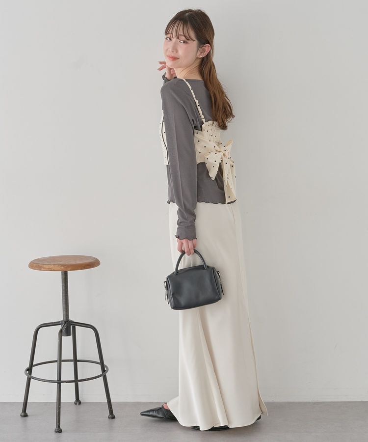 earth music&ecology「2WAYドットリボンビスチェ」|ベスト・ジレ|