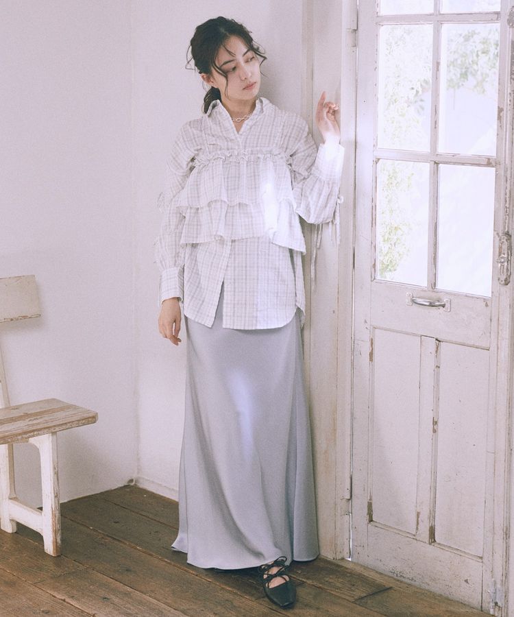 earth music&ecology「アソートチェックティアードビスチェ」|ベスト・ジレ|