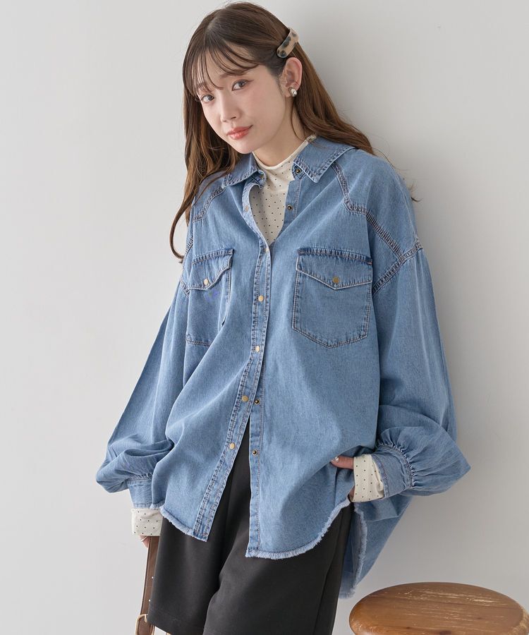 earth music&ecology「ウエスタンデニムシャツ」|シャツ・ブラウス|