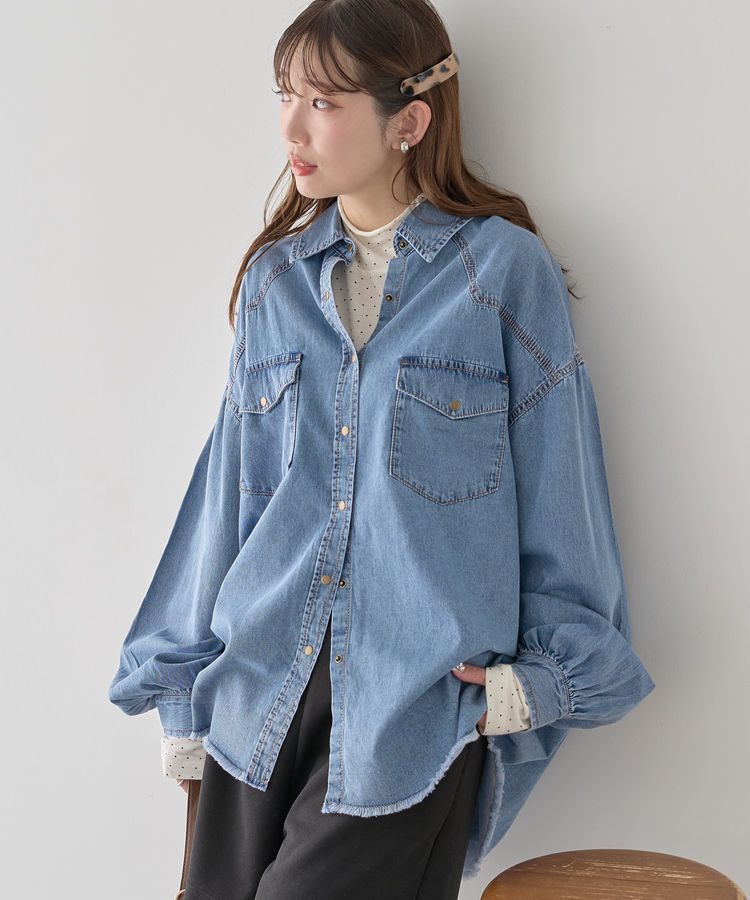 earth music&ecology「ウエスタンデニムシャツ」|シャツ・ブラウス|