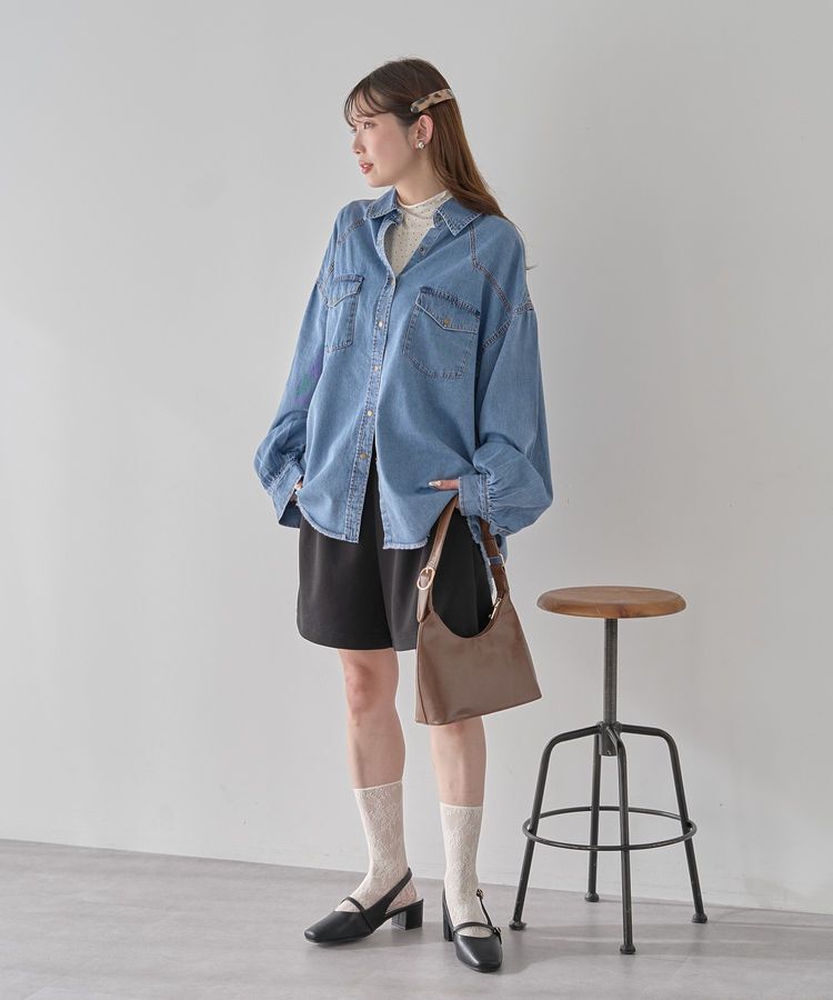 earth music&ecology「ウエスタンデニムシャツ」|シャツ・ブラウス|