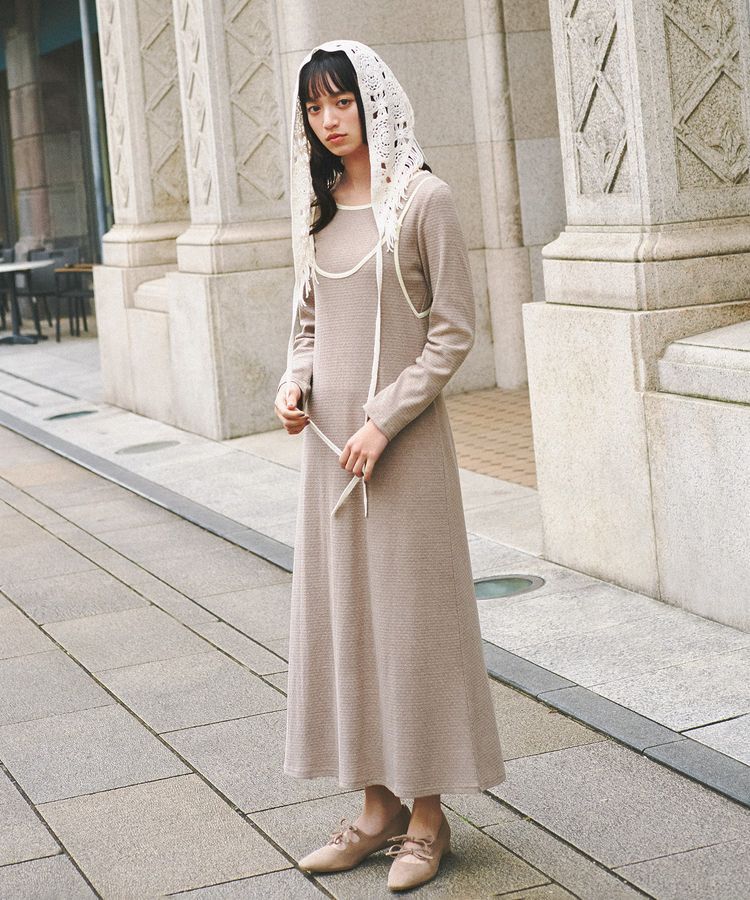 earth music&ecology「マルチクロシェスカーフ」|バンダナ・スカーフ|