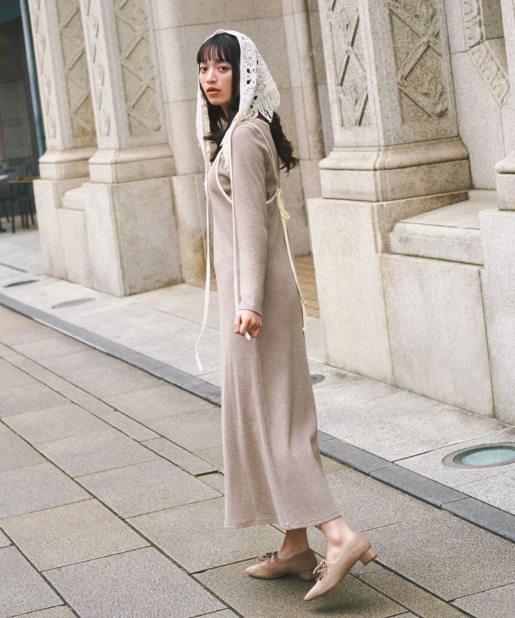 earth music&ecology「マルチクロシェスカーフ」|バンダナ・スカーフ|