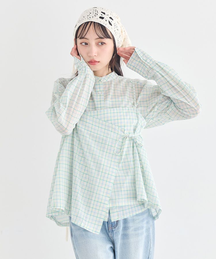 earth music&ecology「マルチクロシェスカーフ」|バンダナ・スカーフ|