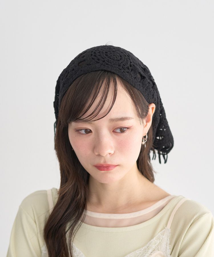 earth music&ecology「マルチクロシェスカーフ」|バンダナ・スカーフ|