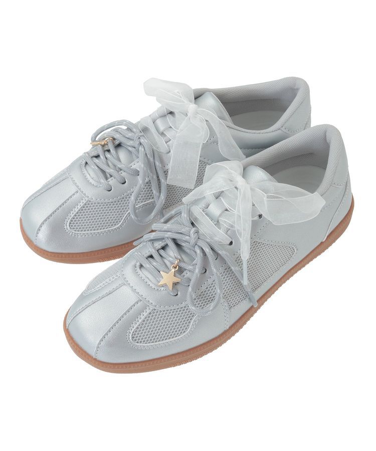 earth music&ecology「チャーム付きWリボンスニーカー」|スニーカー|