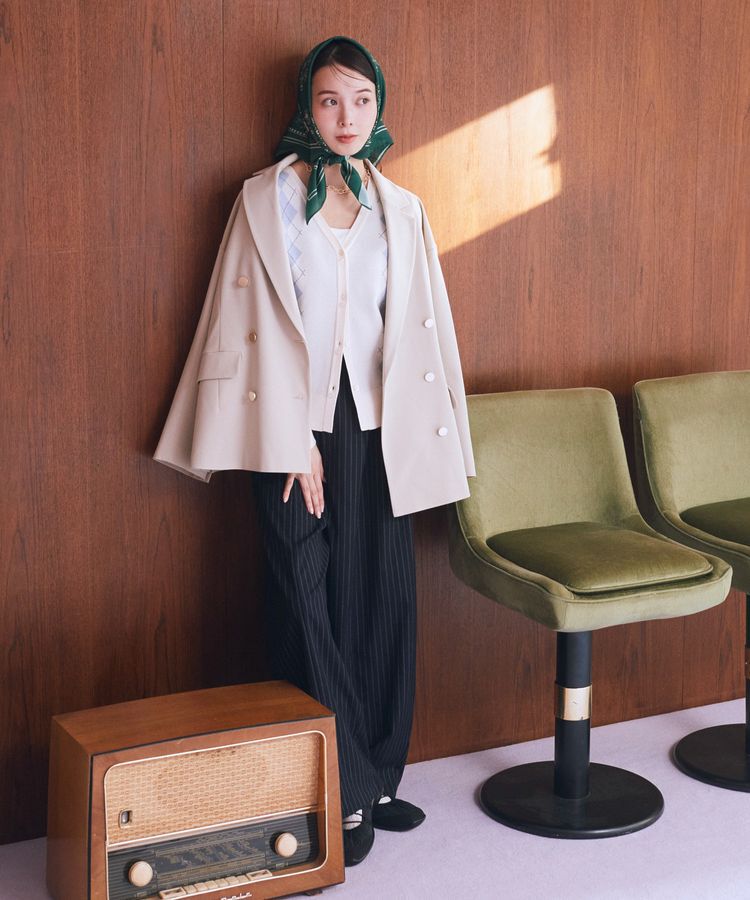 earth music&ecology「ボタニカル柄スカーフ(70&times;70)」|バンダナ・スカーフ|