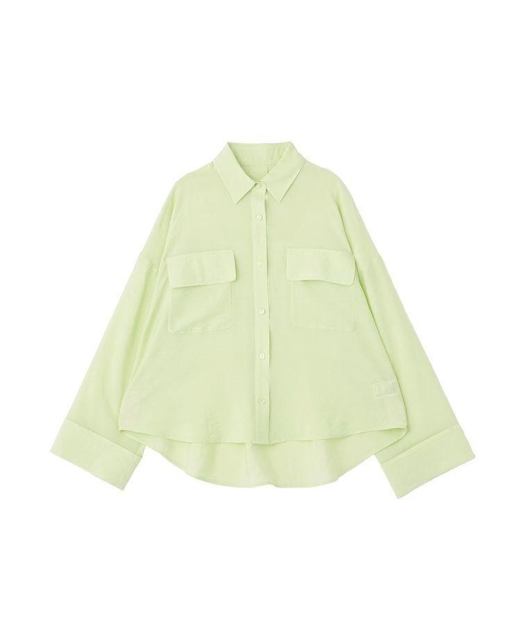earth music&ecology「Wポケットシャツ」|シャツ・ブラウス|Light Green