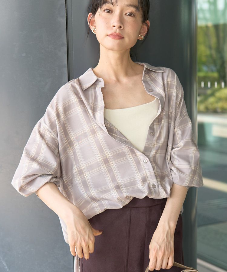 AMERICAN HOLIC「イージーケアチェックシャツ【360&deg;着こなしシャツ】」|シャツ・ブラウス|