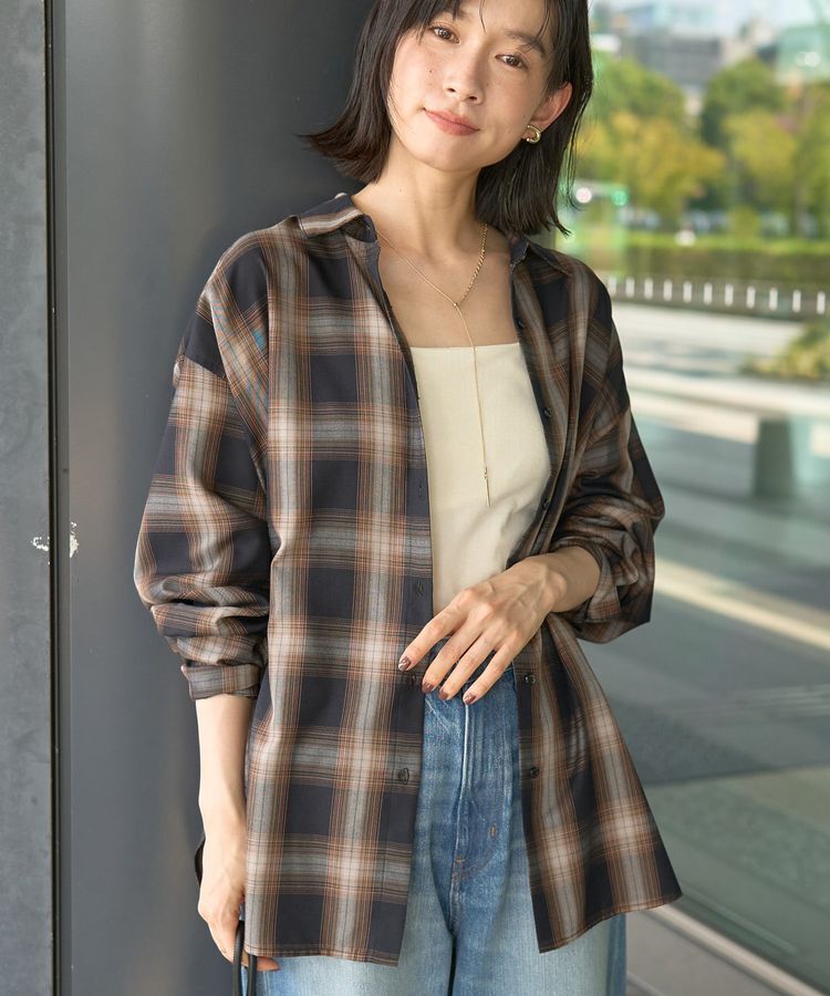 AMERICAN HOLIC「イージーケアチェックシャツ【360&deg;着こなしシャツ】」|シャツ・ブラウス|