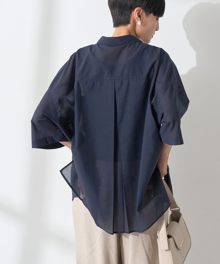AMERICAN HOLIC「イージーケア+接触冷感Wポケットオーバーシャツ」|シャツ・ブラウス|