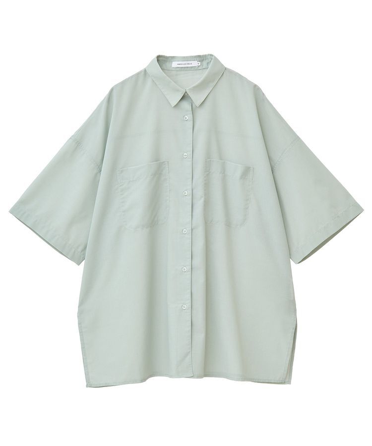 AMERICAN HOLIC「イージーケア+接触冷感Wポケットオーバーシャツ」|シャツ・ブラウス|