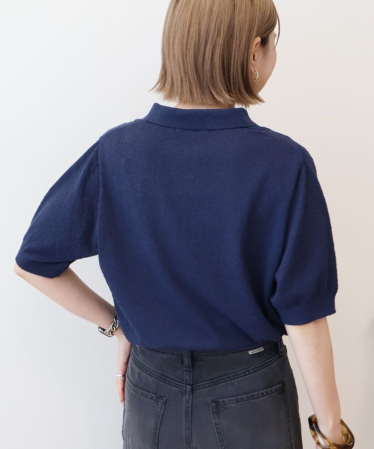 AMERICAN HOLIC「ブークレ半袖ニットトップス」|ニット・セーター|