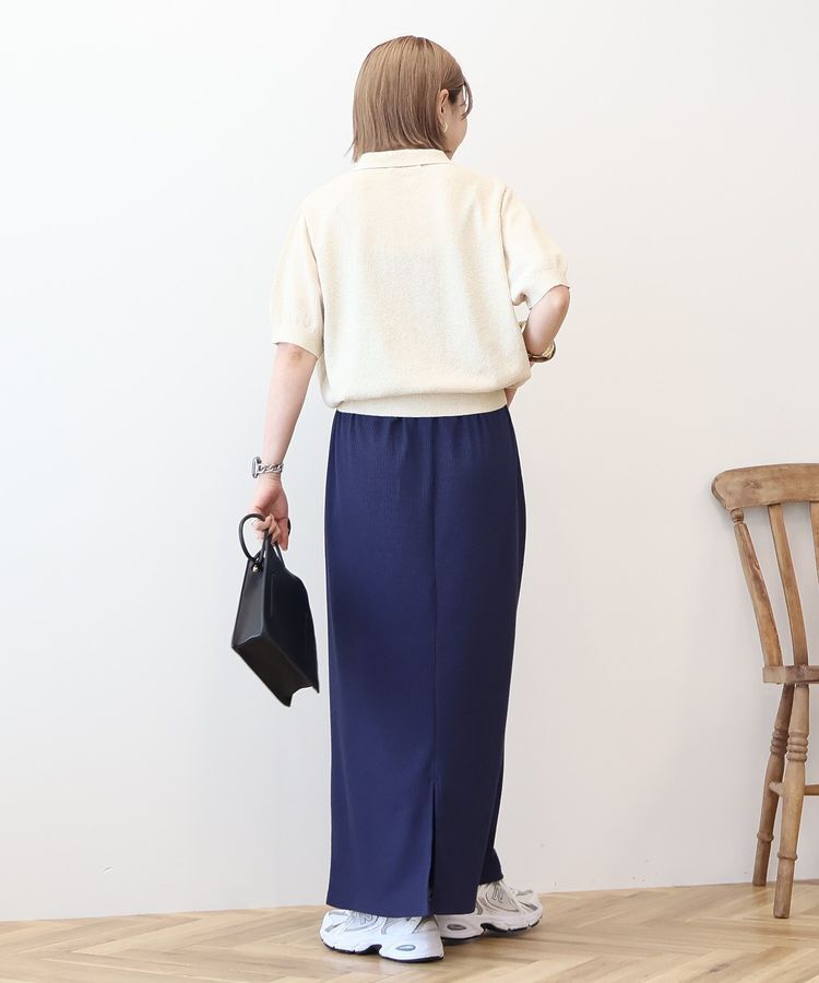 AMERICAN HOLIC「ブークレ半袖ニットトップス」|ニット・セーター|